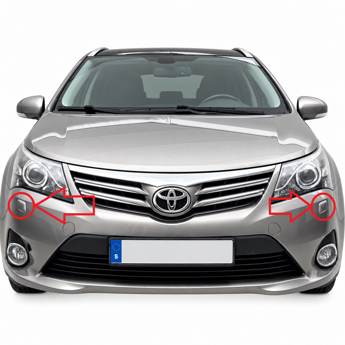 Toyota Avensis T27 Facelift 2011-2015 капачета за пръскалки на фарове