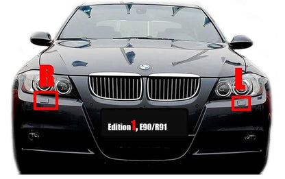 BMW E90/E91 Pre-Facelift 2004-2008 капачета за пръскалки на фарове