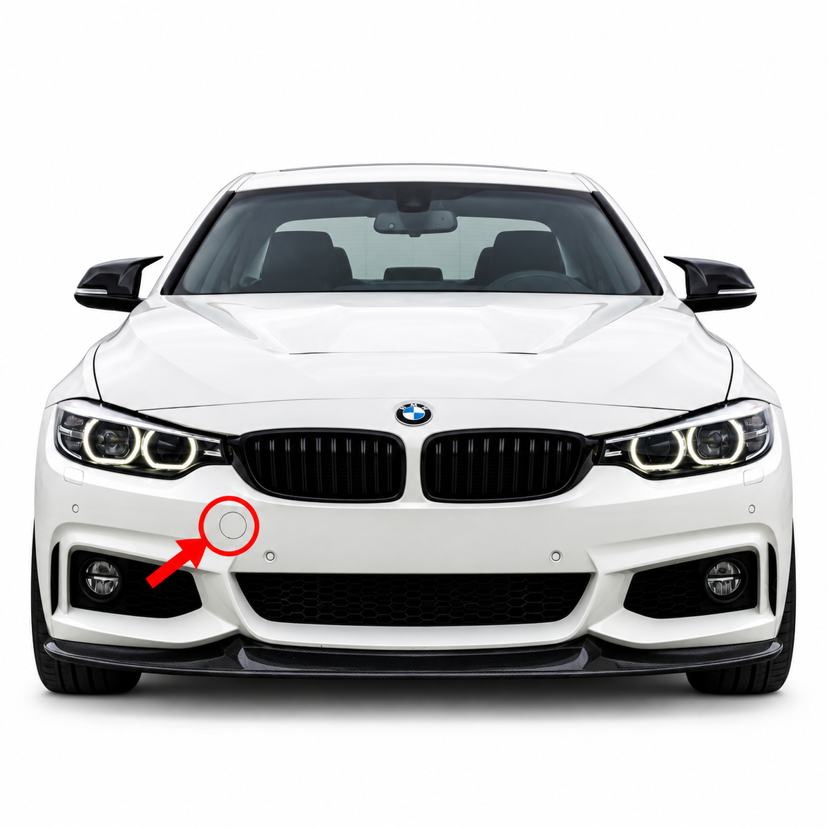 BMW 4 Series F32 / F33 / F36 M-Sport pre-facelift / facelift 2013-2020 капаче за кука за теглене