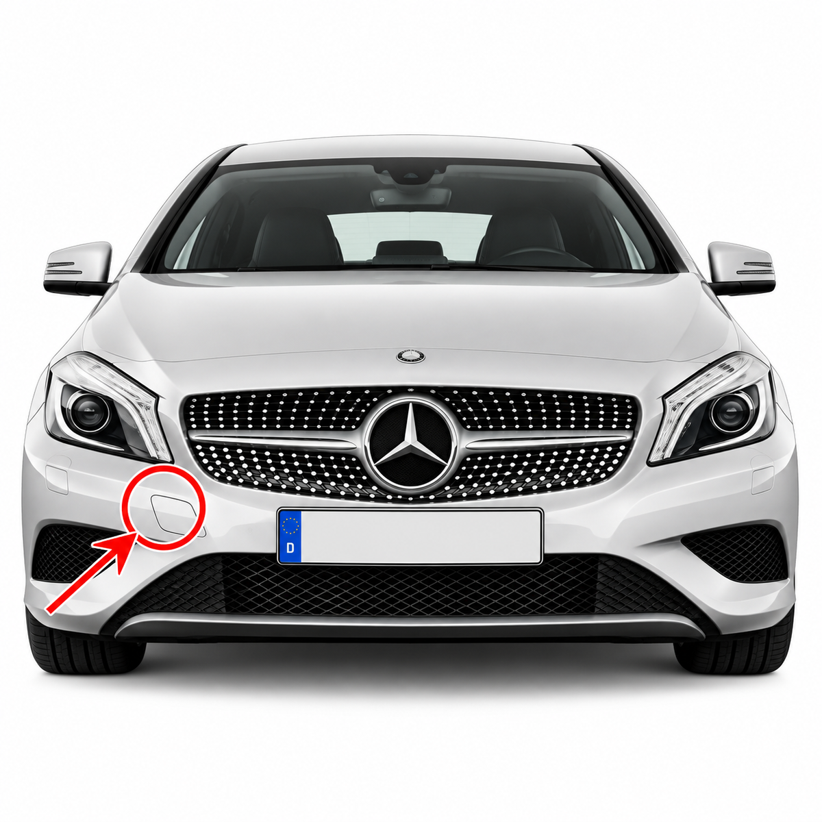 Mercedes-Benz A-Class W176 standard pre-facelift 2012-2015 капаче за кука за теглене