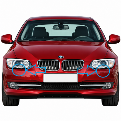 BMW 3 Series E92 / E93 facelift 2010-2013 капачета за пръскалки на фарове