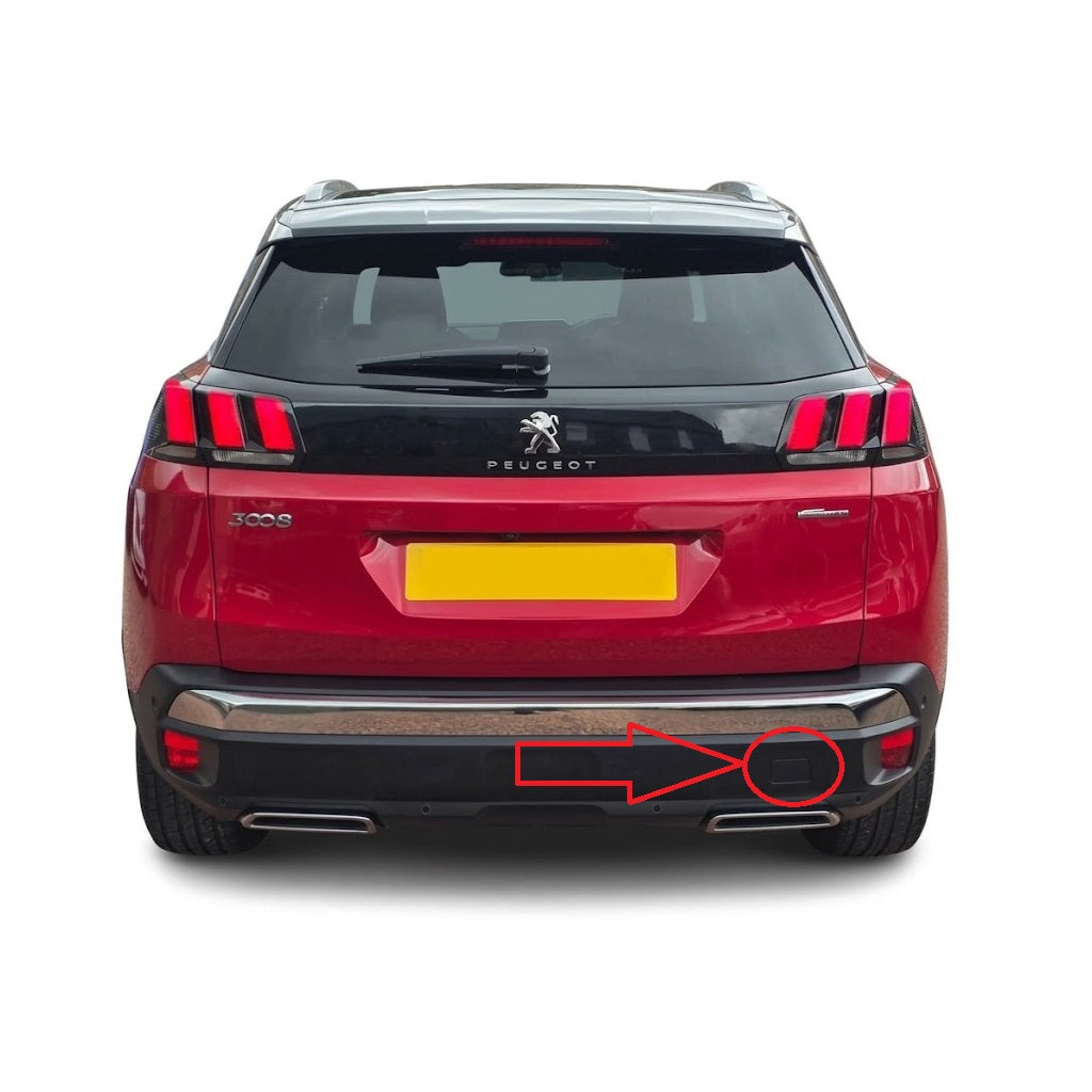 Peugeot 3008 II P84 pre-facelift / facelift 2016-2024 капаче за кука за теглене