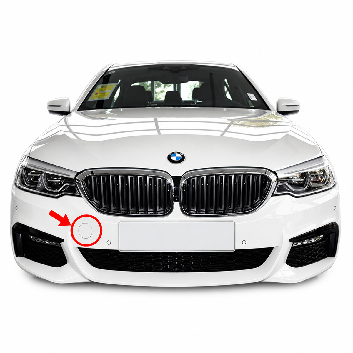 BMW 5 Series G30 / G31 M-Sport pre-facelift 2017-2020 капаче за кука за теглене