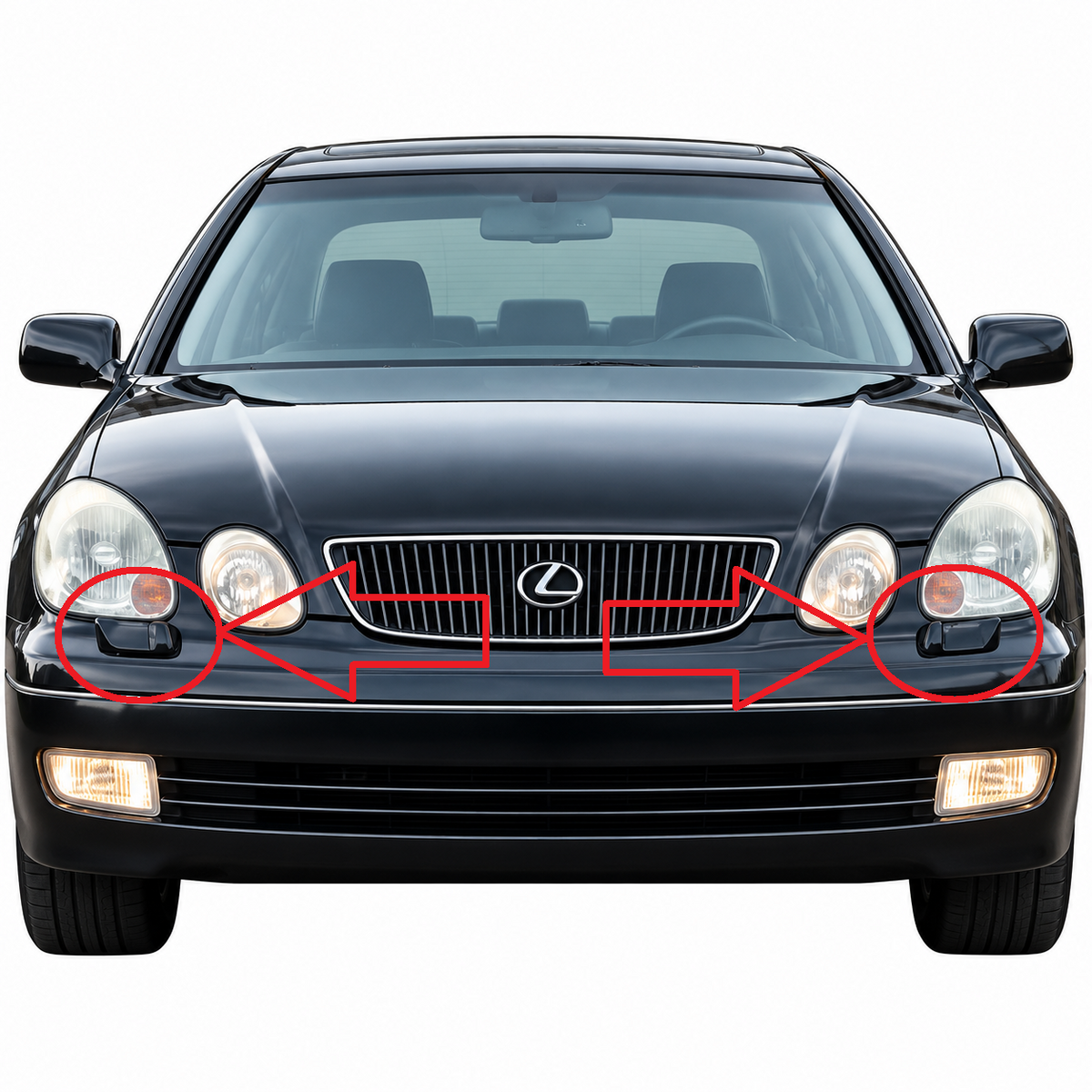 Lexus GS 300 / GS 400 / GS 430 S160 1997-2005 капачета за пръскалки на фарове