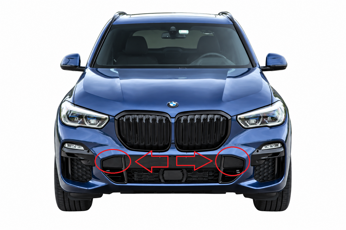 BMW X5 G05 M-Sport pre-facelift 2018-2023 капаче за кука за теглене