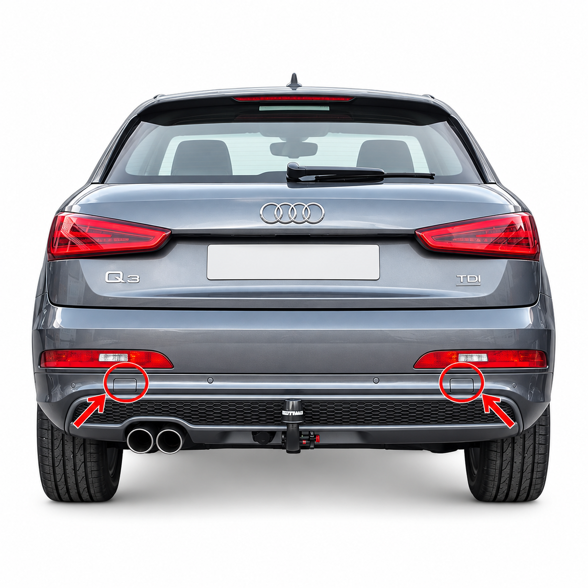 Audi Q3 8U pre-facelift 2011-2014 капаче за кука за теглене
