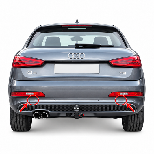 Audi Q3 8U pre-facelift 2011-2014 капаче за кука за теглене