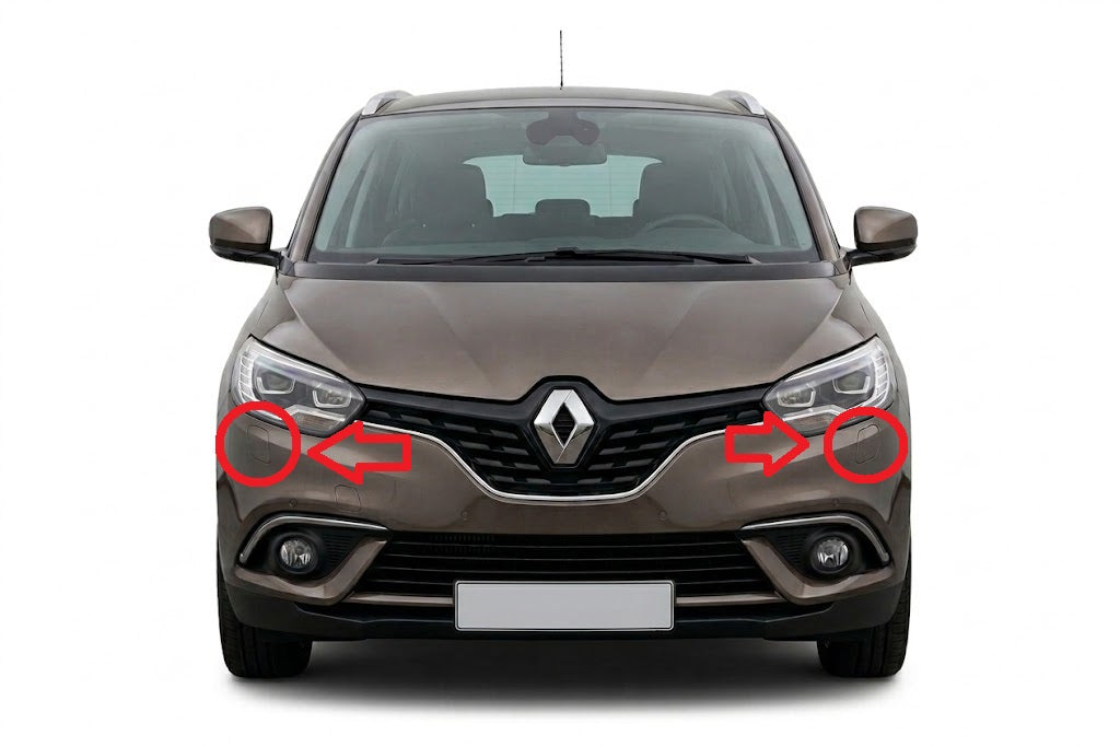 Renault Scenic / Grand Scenic MK4 2016-2022 капачета за пръскалки на фарове