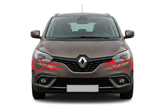Renault Scenic / Grand Scenic MK4 2016-2022 капачета за пръскалки на фарове