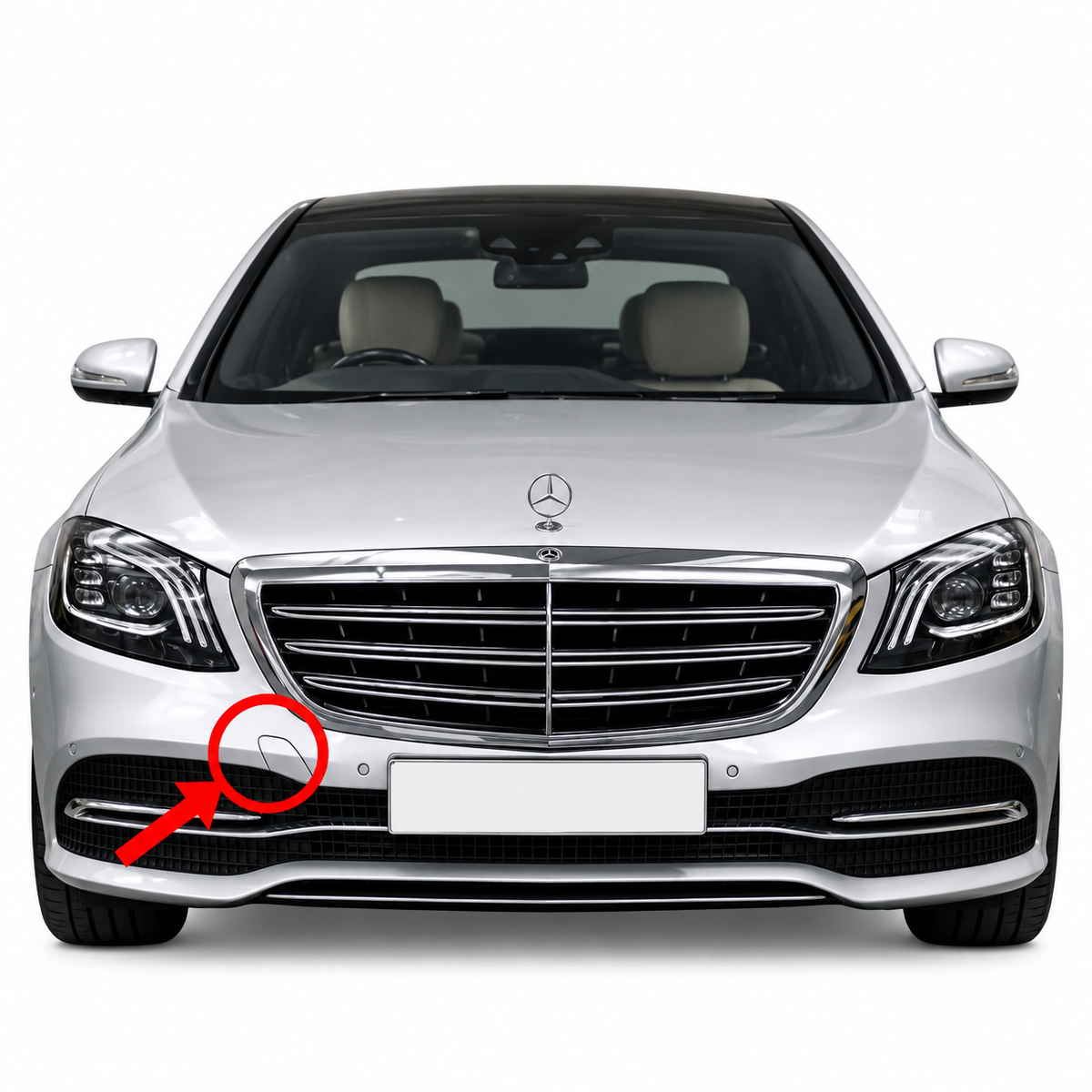 Mercedes-Benz S-Class W222 facelift 2017-2020 капаче за кука за теглене