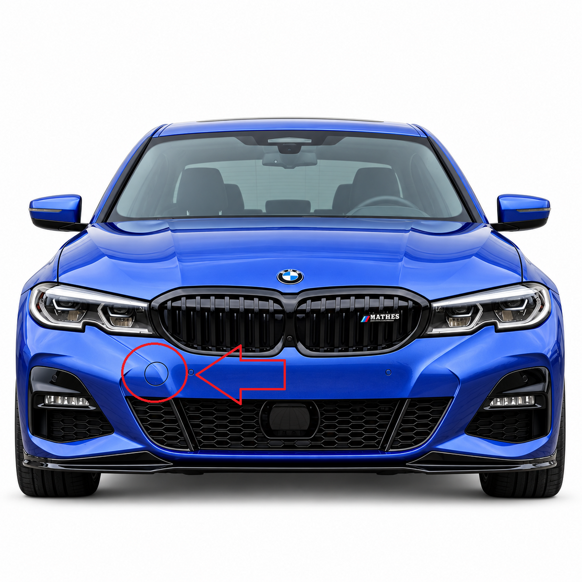 BMW 3 Series G20 / G21 M-Sport pre-facelift 2019-2022 капаче за кука за теглене