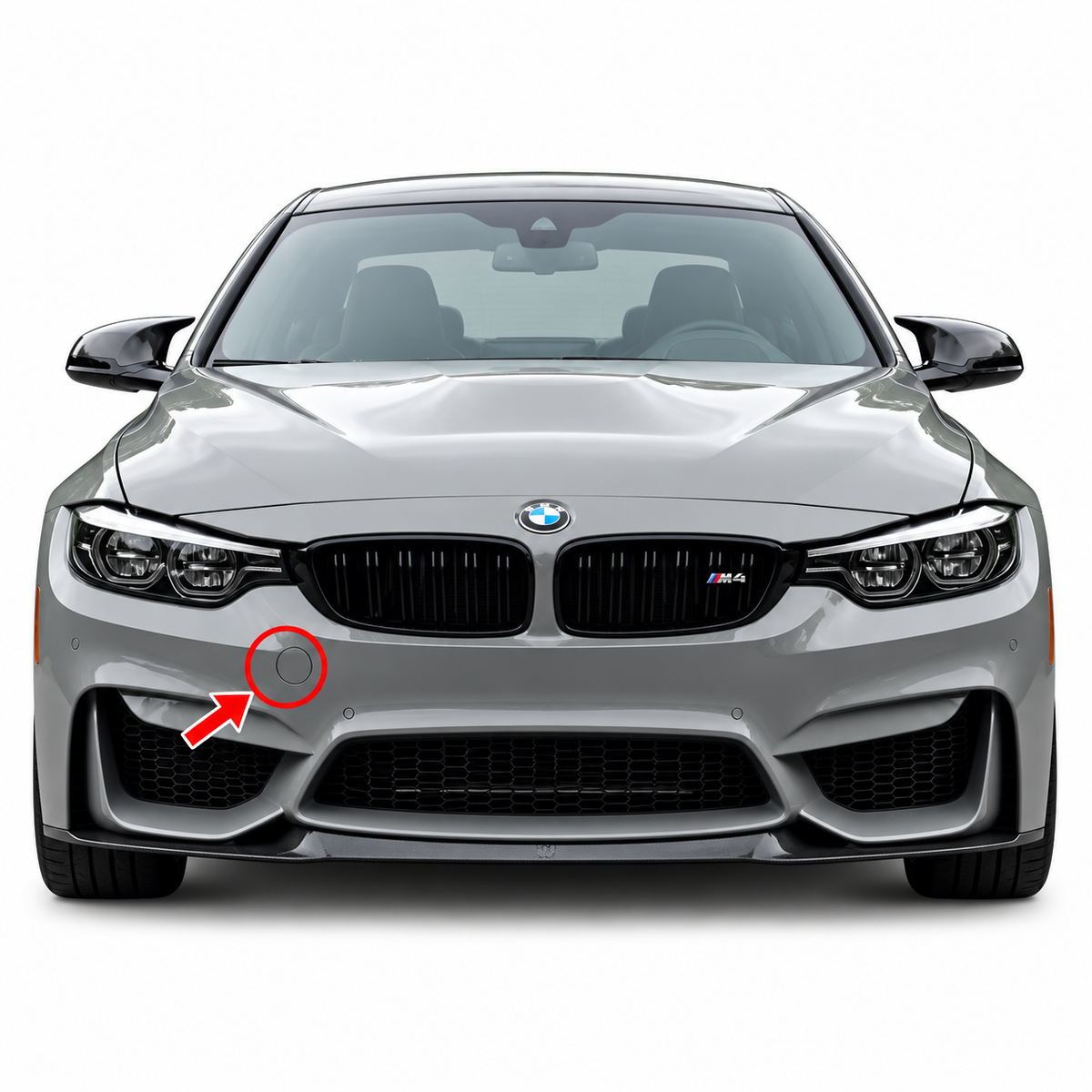 BMW M3 / M4 F80 / F82 / F83 pre-facelift / facelift 2014-2020 капаче за кука за теглене