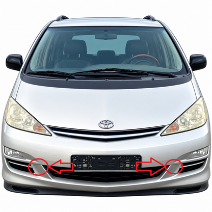 Toyota Previa II XR30 facelift 2003-2006 капаче за кука за теглене