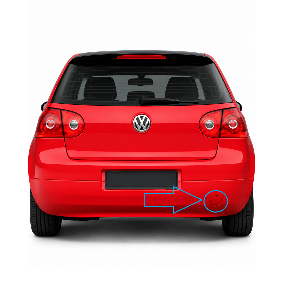 Volkswagen Golf Mk5 pre-facelift 2003-2008 капаче за кука за теглене