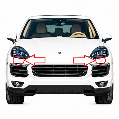 Porsche Cayenne 958.2 / 92A facelift 2014-2017 капачета за пръскалки на фарове