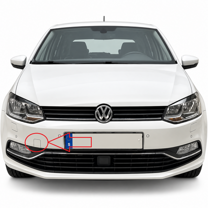 VW Polo 6C facelift 2014-2017 капаче за кука за теглене