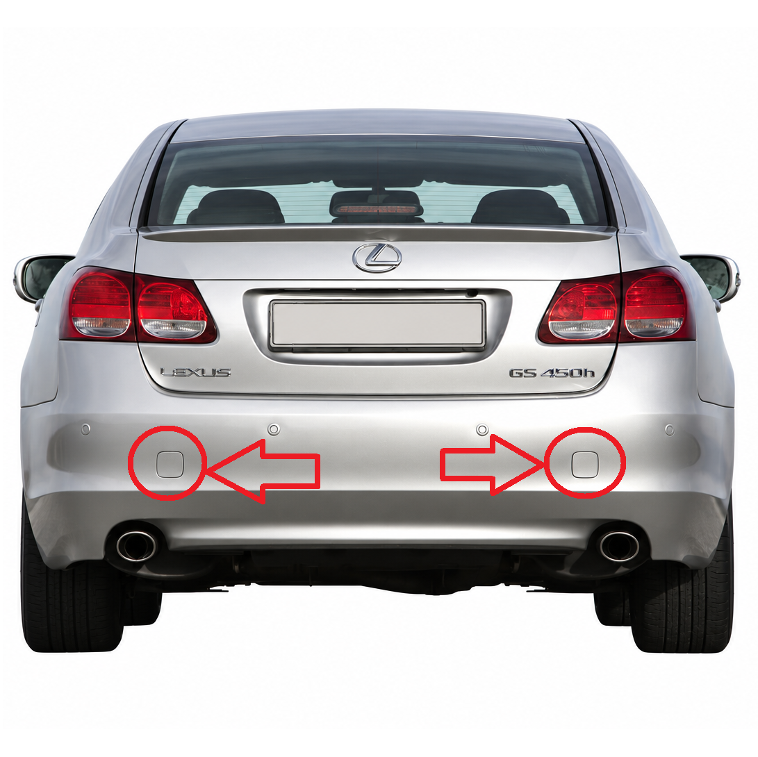 Lexus GS S190 2005-2011 капаче за задна броня