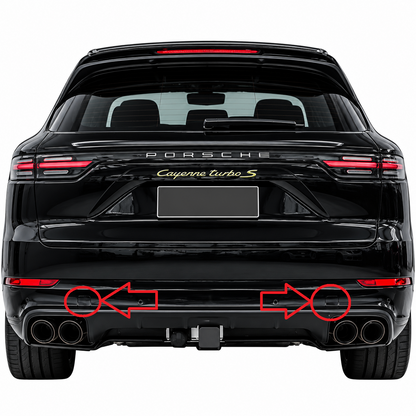 Porsche Cayenne 9YA SportDesign / Turbo pre-facelift 2017-2023 капаче за кука за теглене