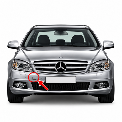 Mercedes-Benz C-Class W204 S204 AMG Sport Package pre-facelift 2007-2011 капаче за кука за теглене