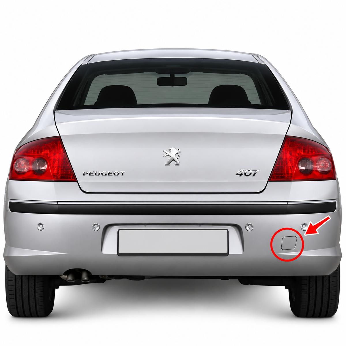 Peugeot 407 6D Sedan pre-facelift 2004-2008 капаче за кука за теглене