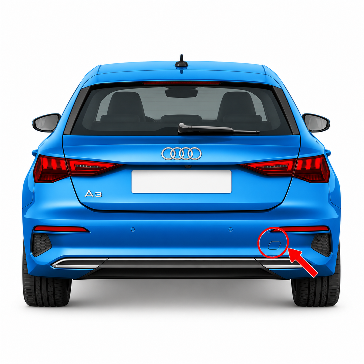 Audi A3 Sportback 8Y pre-facelift 2020-2024 капаче за кука за теглене