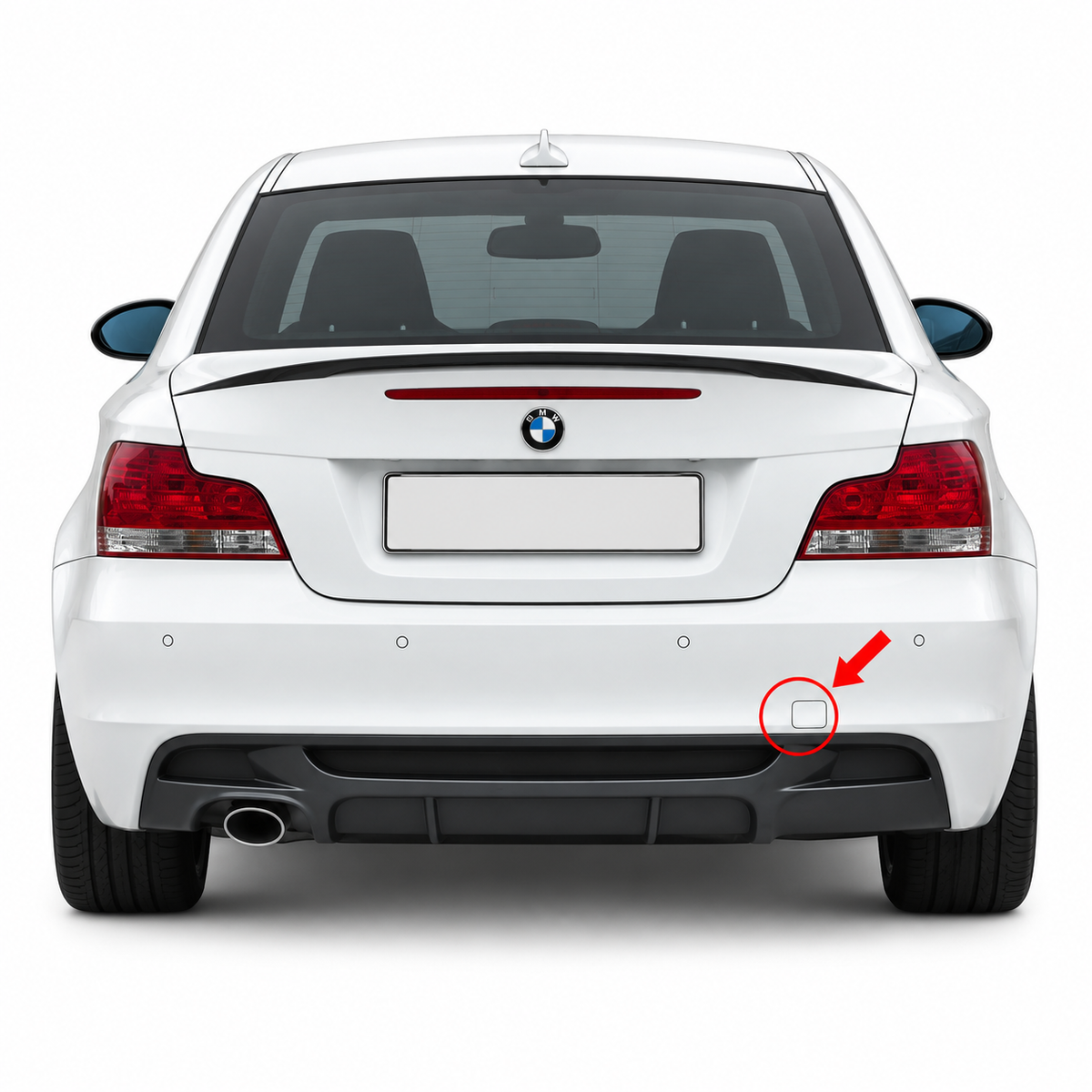 BMW 1 Series E82 / E88 pre-facelift 2007-2011 капаче за кука за теглене