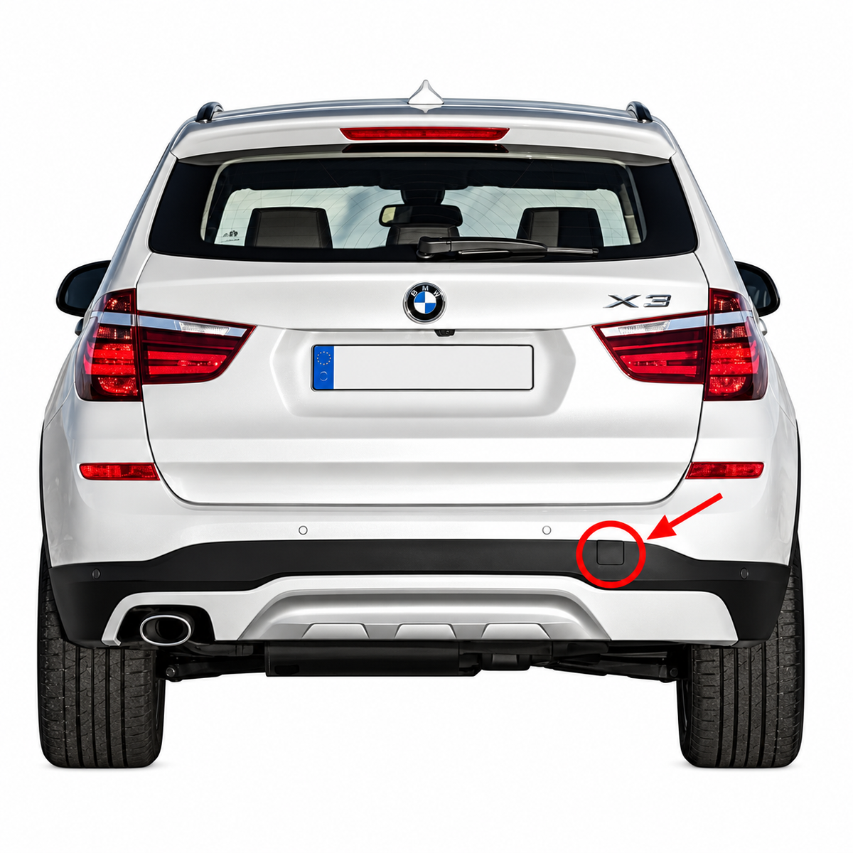 BMW X3 F25 facelift 2014-2017 капаче за кука за теглене
