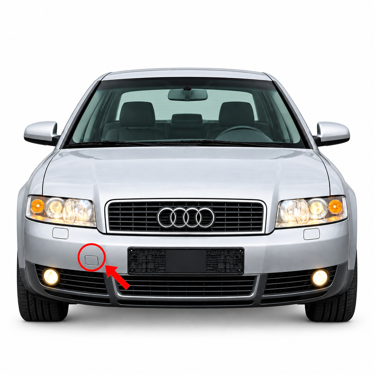 Audi A4 B6 pre-facelift 2000-2004 капаче за кука за теглене