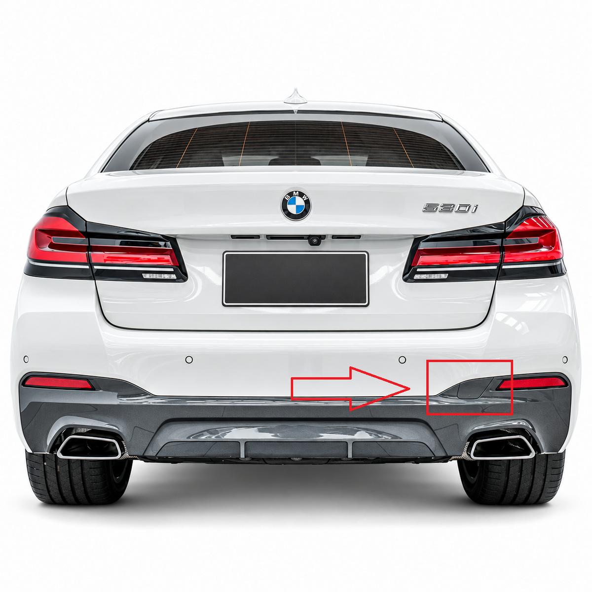 BMW 5 Series G30 / G31 M-Sport pre-facelift 2017-2020 капаче за кука за теглене