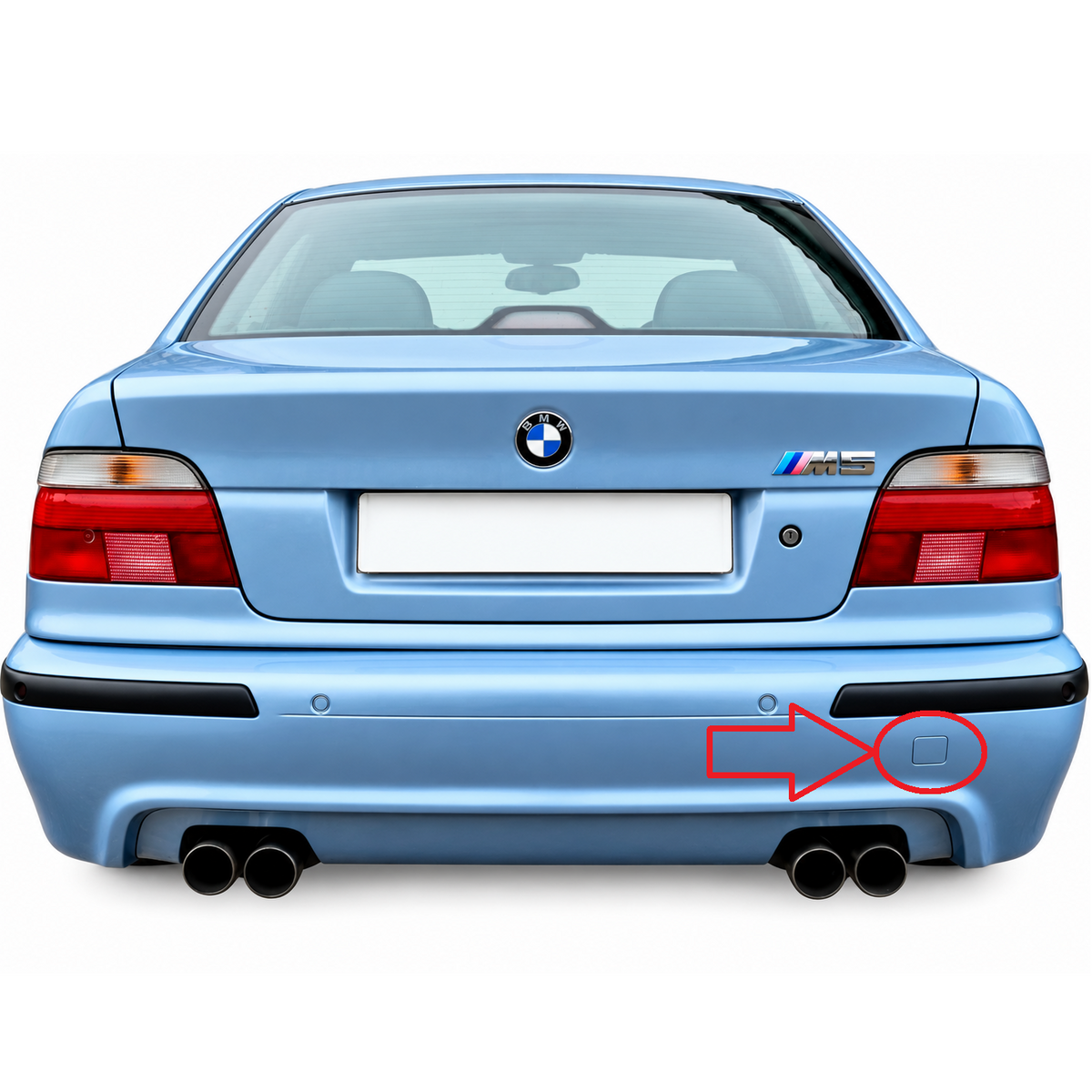 BMW 5 Series E39 M Sport / M5 1998-2003 капаче за кука за теглене