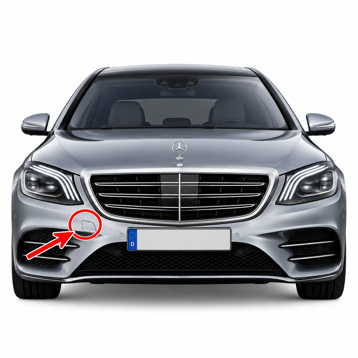 Mercedes-Benz S-Class W223 V223 Standard Luxury pre-facelift 2020-2025 капаче за кука за теглене