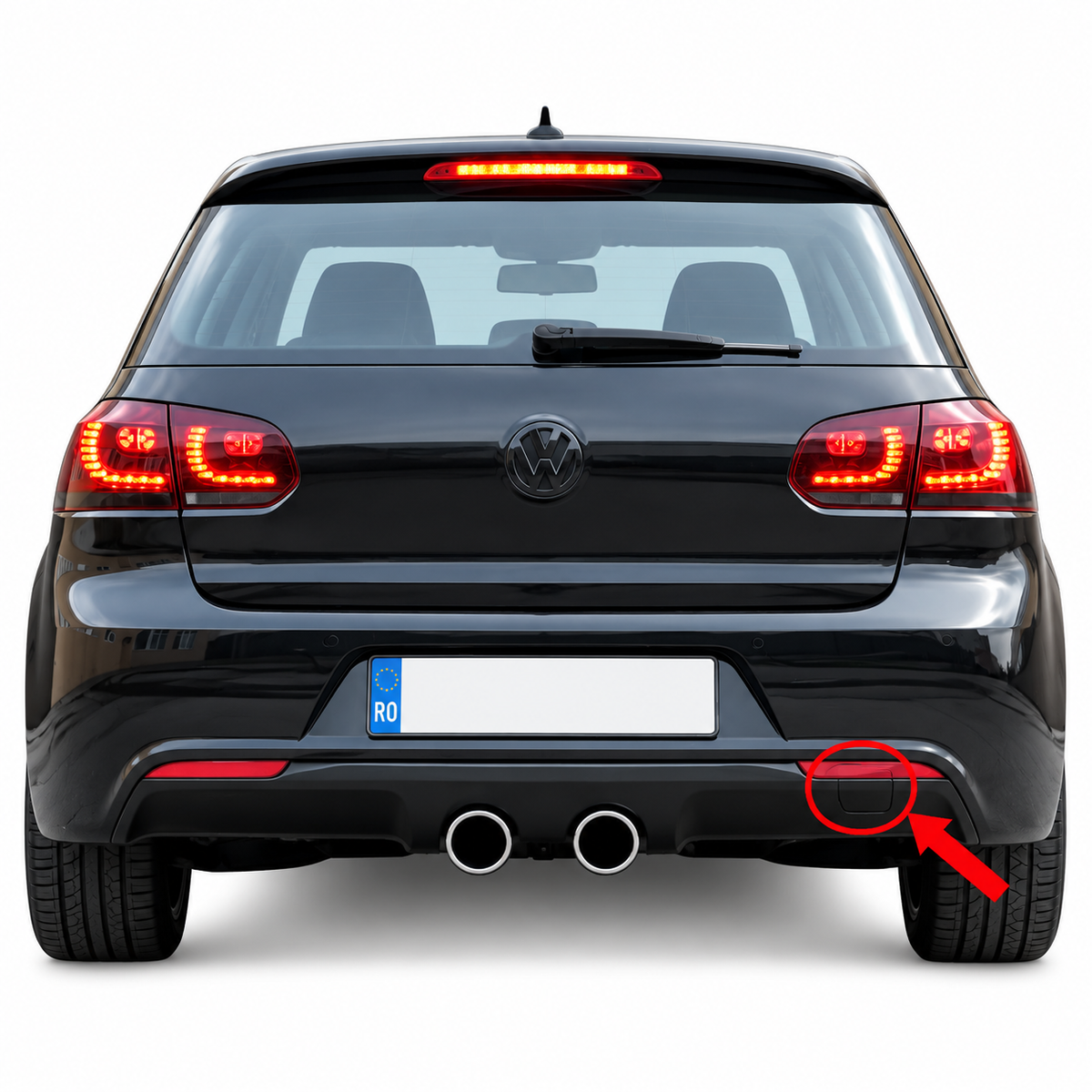 Volkswagen Golf Mk6 R20 pre-facelift 2009-2013 капаче за кука за теглене