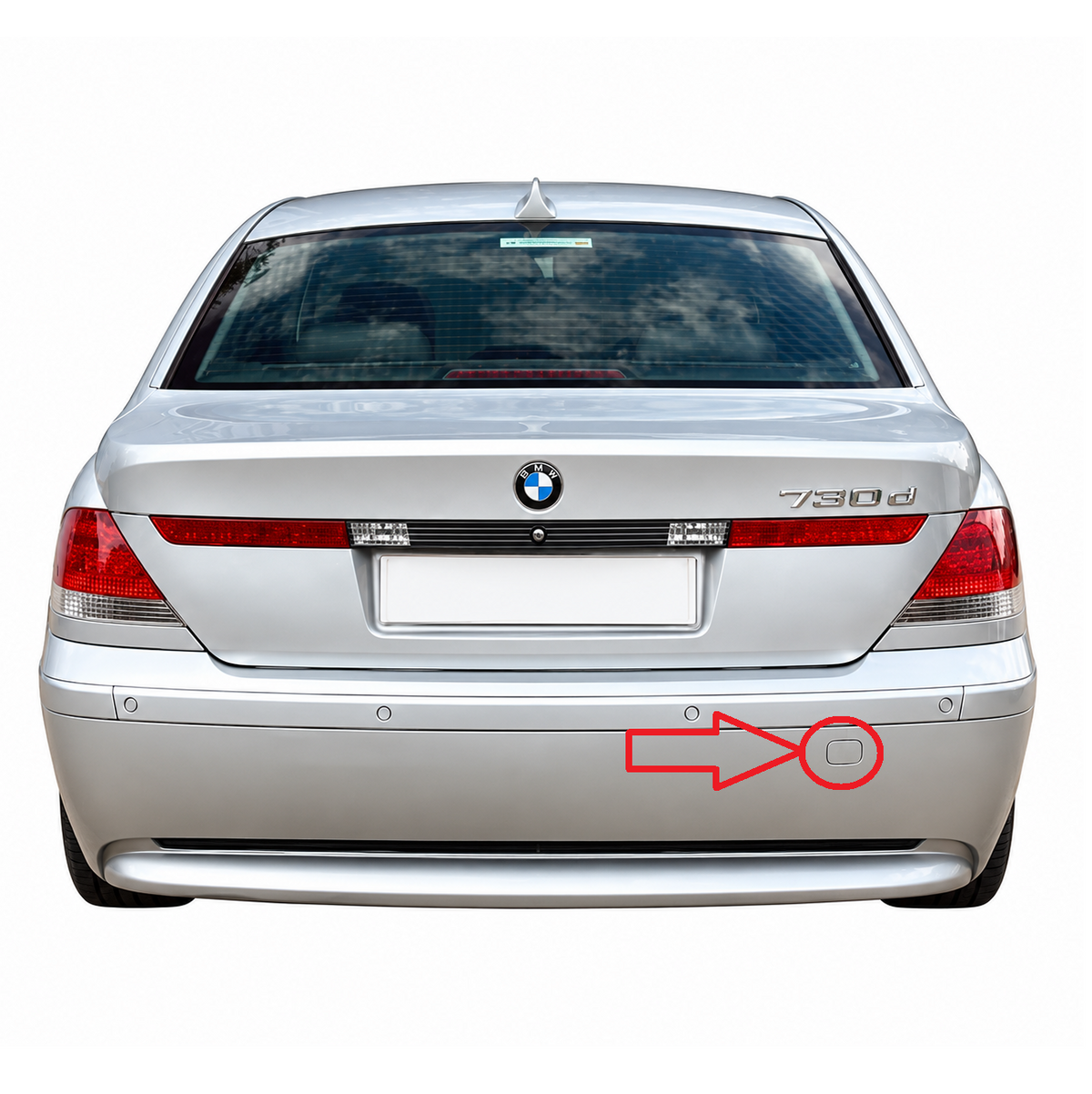 BMW 7 Series E65 E66 facelift 2005-2008 капаче за кука за теглене