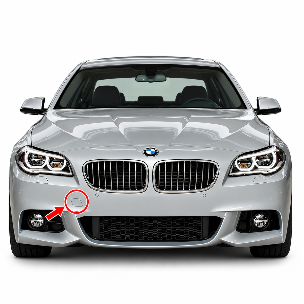 BMW 5 Series F10 / F11 M-Sport facelift 2013-2017 капаче за кука за теглене