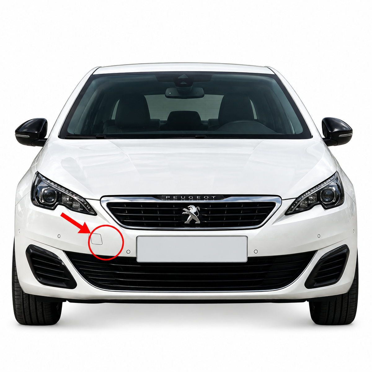 Peugeot 308 II T9 pre-facelift 2013-2017 капаче за кука за теглене