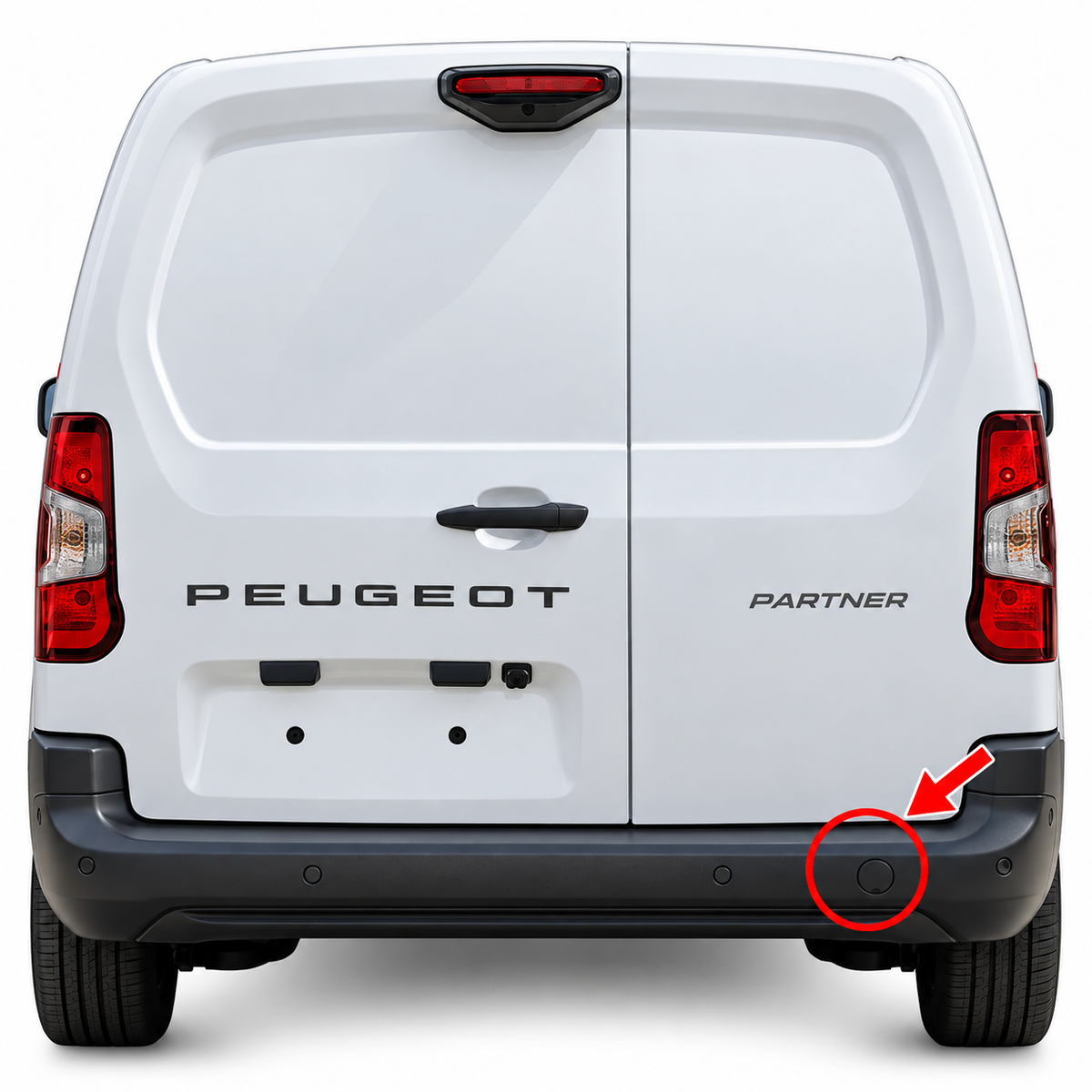 Peugeot Partner III K9 pre-facelift 2018-2024 капаче за кука за теглене