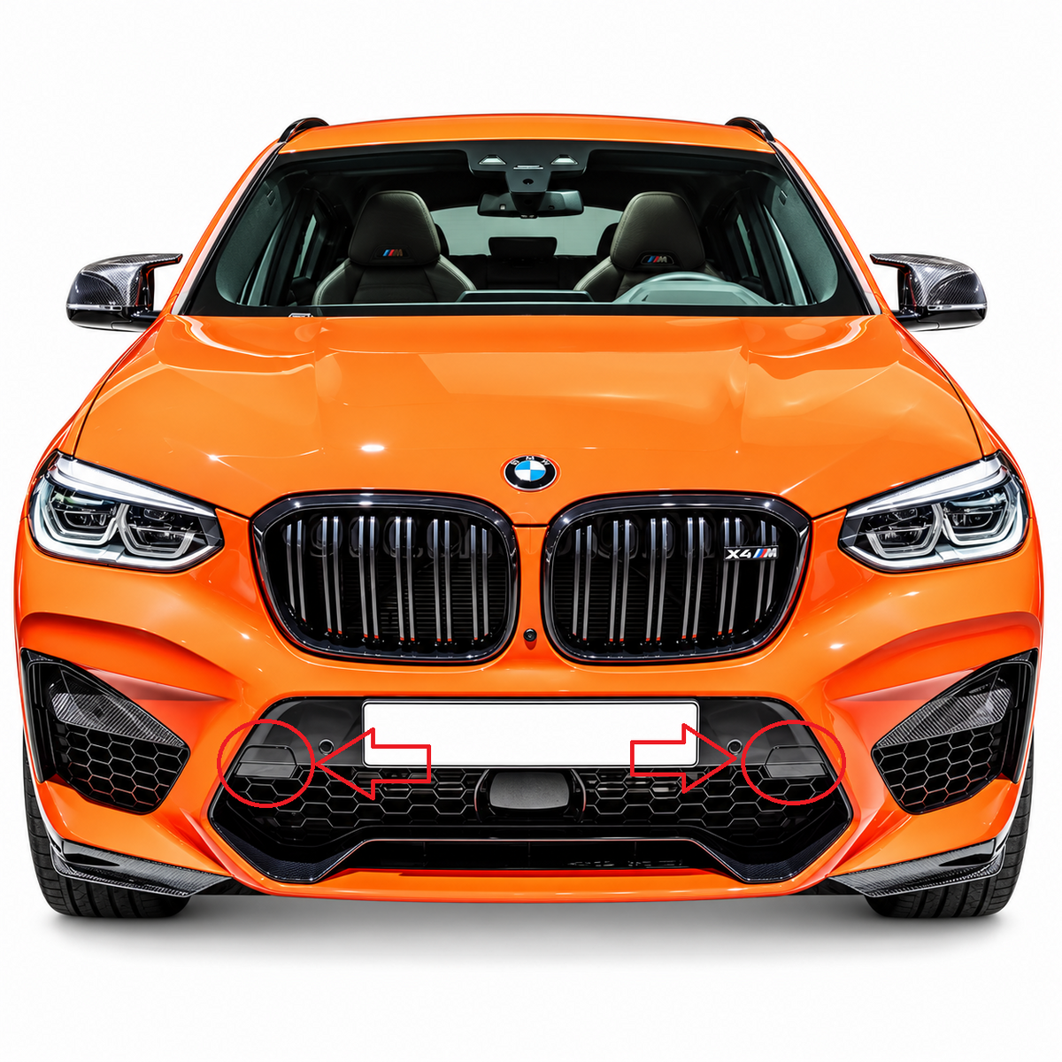 BMW X4 G02 M Sport X pre-facelift 2018-2021 капаче за кука за теглене