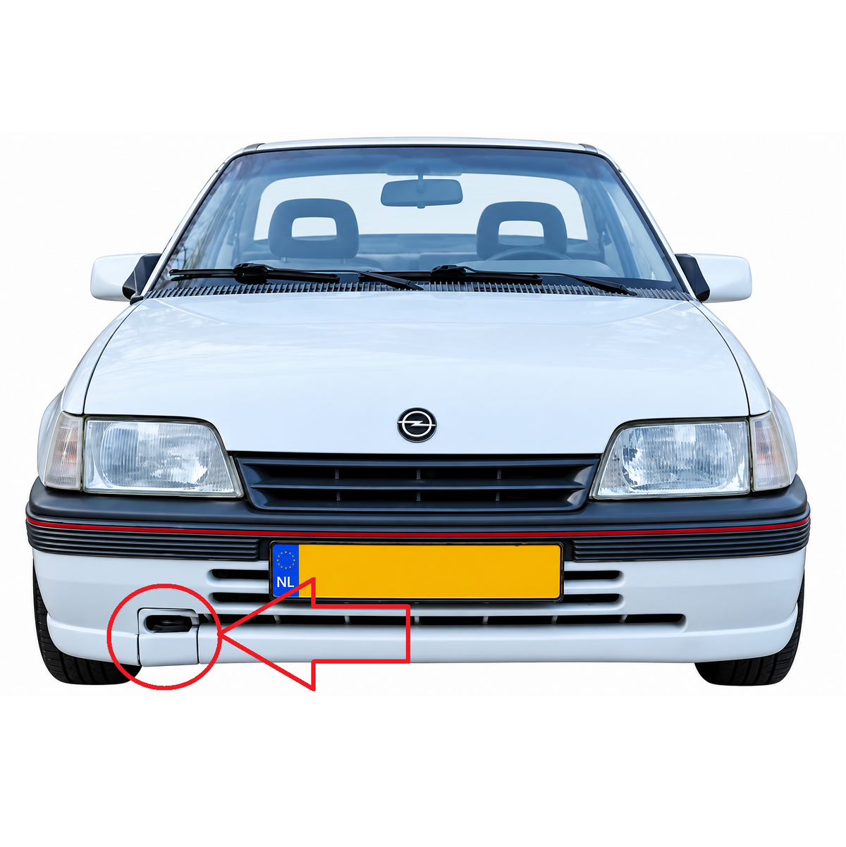 Opel Kadett E Frisco facelift 1990-1991 капаче за кука за теглене