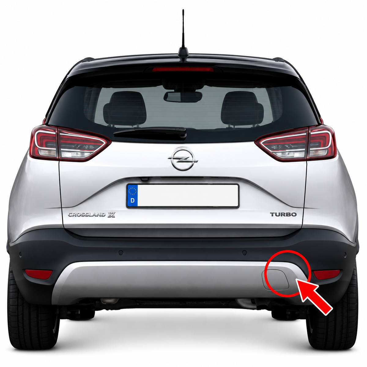 Opel Crossland X I pre-facelift 2017-2020 капаче за кука за теглене