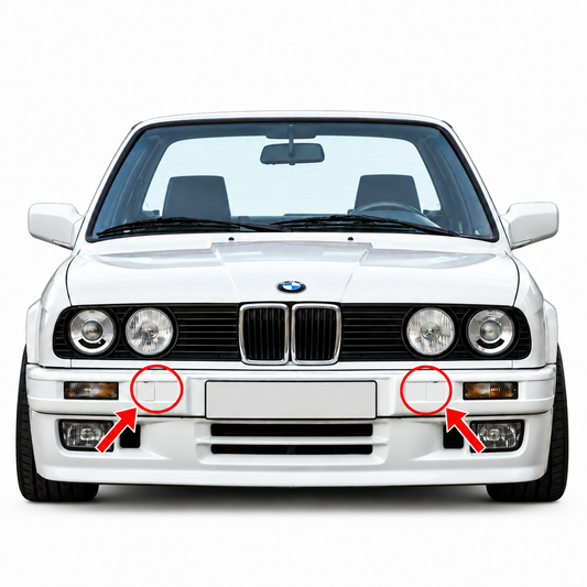 BMW 3 Series E30 M-Tech II facelift 1987-1994 капаче за кука за теглене