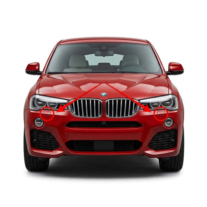 BMW X4 F26 pre-facelift 2014-2018 капачета за пръскалки на фарове