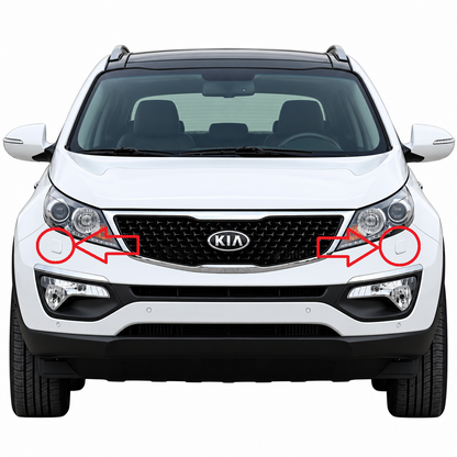 Kia Sportage QL pre-facelift 2015-2018 капачета за пръскалки на фарове