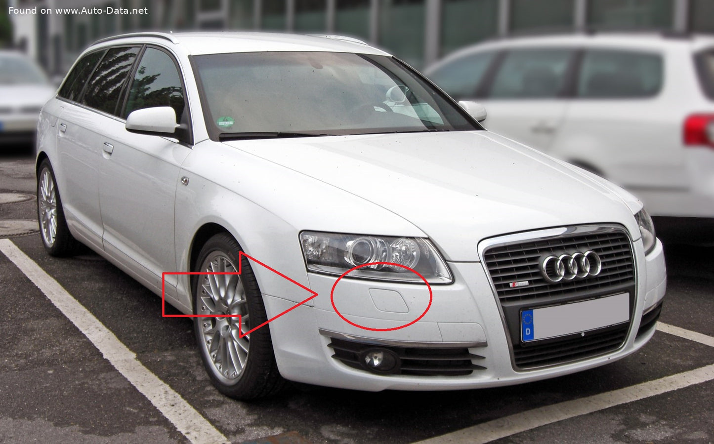 AUDI A6 C6 4F Pre-Facelift 2004-2008 капачета за пръскалки на фарове
