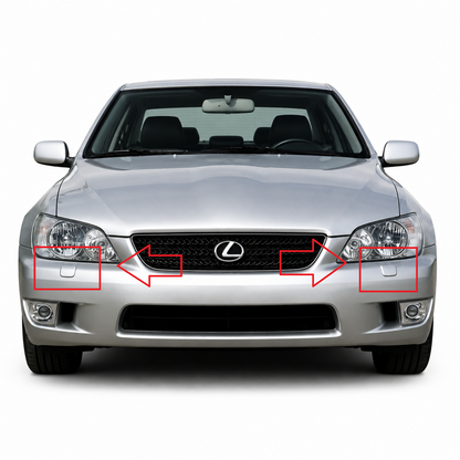 Lexus IS300 2001–2005 капачета за пръскалки на фарове