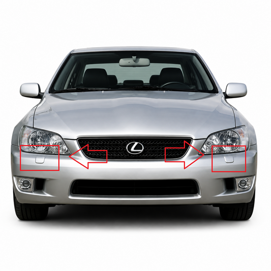 Lexus IS300 2001–2005 капачета за пръскалки на фарове