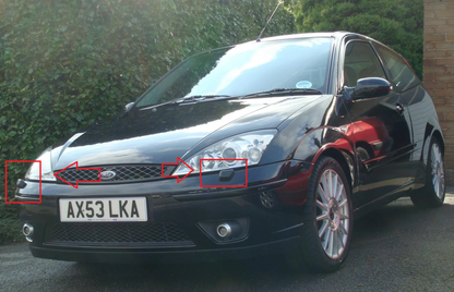 Ford Focus MK1 Pre-Facelift 1998-2001 капачета за пръскалки на фарове