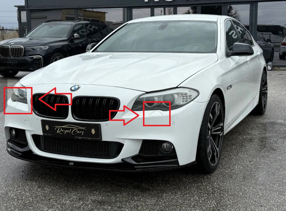 BMW F10 M-tech 2010-2016 капачета за пръскалки на фарове
