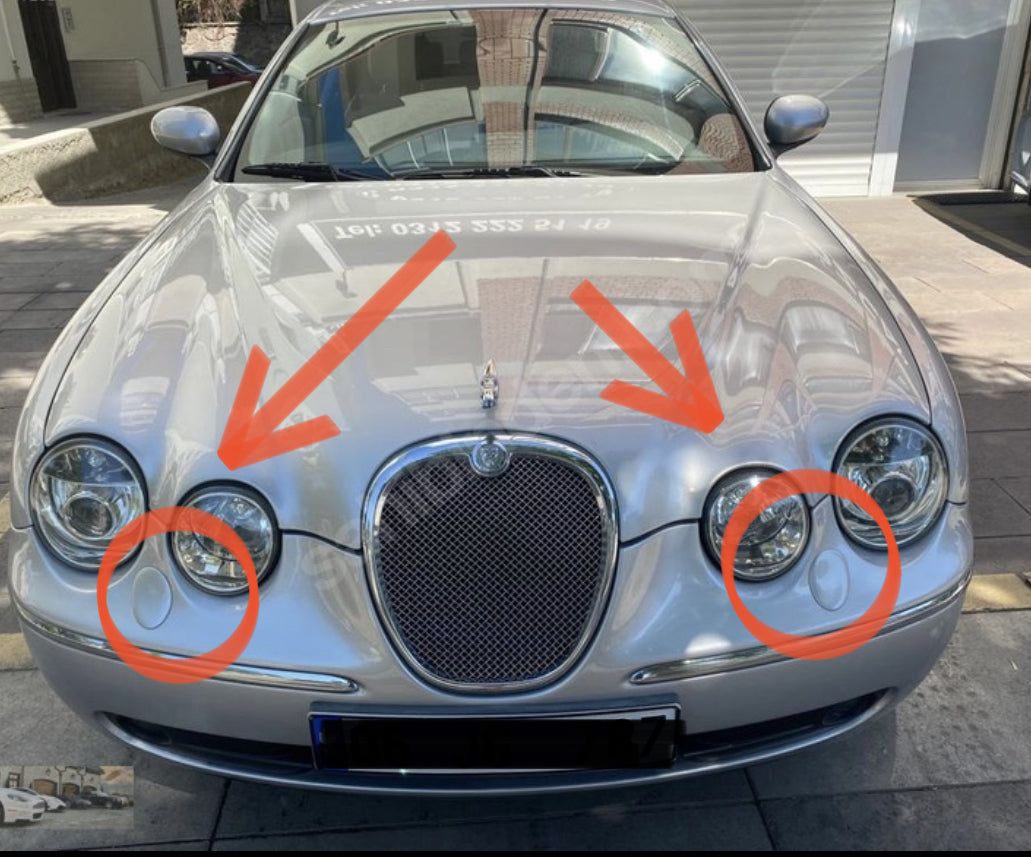 Jaguar S-Type Pre-Facelift 1999-2004 капачета за пръскалки на фарове