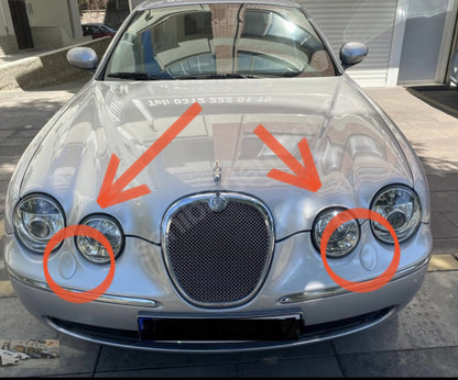 Jaguar S-Type Pre-Facelift 1999-2004 капачета за пръскалки на фарове