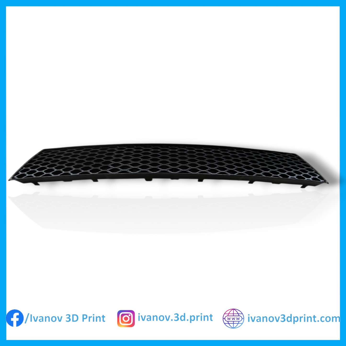 Audi A4 B5 Facelift средна решетка за броня тип "пчелна пита"